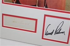 Sam Snead & Arnold Palmer Signed Cut Signature Magazine Display Poster PSA #AN06411