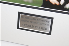 Arnold Palmer Signed 1996 Reagan Distinguished American Award Poster Display PSA #AM60523