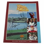 Jack Nicklaus, Payne Stewart & 2 Others Signed 1991 Skins Game Program PSA# AM60418