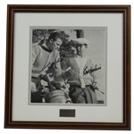 Ken Venturi & Frank Gifford Signed Photo From Pebble beach in 1959 Framed PSA #AN06448