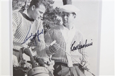 Ken Venturi & Frank Gifford Signed Photo From Pebble beach in 1959 Framed PSA #AN06448