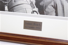 Ken Venturi & Frank Gifford Signed Photo From Pebble beach in 1959 Framed PSA #AN06448
