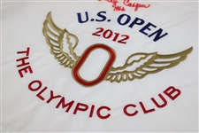 Billy Casper Signed 2012 US Open at The Olympic Club Embroidered Flag PSA# AM53671