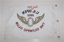 Billy Casper Signed 2012 US Open at The Olympic Club Embroidered Flag PSA# AM53671