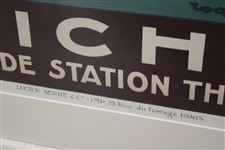 Circa 1928 Vichy La Grande Station Thermale Golf Railway Original Poster by Roger Soubie