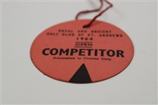 1964 Open Championship At St. Andrews Competitor Badge #183