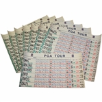 1996 Tiger Woods Pro-Debut at GMO Hole-by-Hole Calligraphy Scoreboards w/Tiger Woods (8)