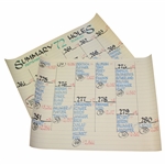 1996 Tiger Woods Pro-Debut at GMO 72 Hole Tournament Summary Calligraphy Scoreboards w/Tiger Woods (2)