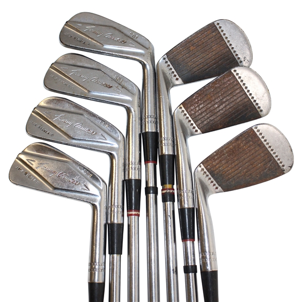 Jack Nicklaus 1960s Match Used MacGregor Tommy Armour SS1 Irons - Given to Angelo (Letter)