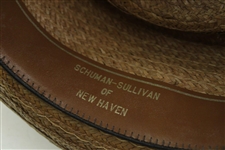 Sam Snead's Personal Worn Schuman-Sullivan Straw Hat 