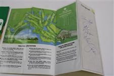 Nicklaus, Langer, Faldo & Zoeller Signed 1987 PGA Pairing Sheet w/Program & Ticket JSA ALOA