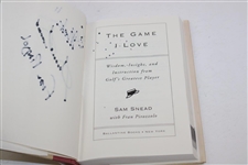 Sam Snead Signed 'The Game I Love' 1st Edition JSA ALOA