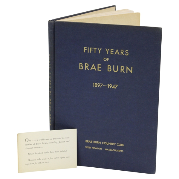1897-1947 Fifty Years of Brae Burn Club History Book