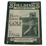 1920 Spaldings Primer Series How To Learn Golf By P.A. Vaile
