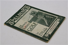 1920 Spalding's Primer Series 'How To Learn Golf' By P.A. Vaile