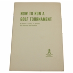 1936 How To Run A Golf Tournament By Bobby Jones