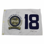Couples, Kite, Price & Faldo Signed PGA Grand Slam of Golf at PGA West Flag JSA ALOA