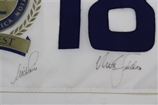 Couples, Kite, Price & Faldo Signed PGA Grand Slam of Golf at PGA West Flag JSA ALOA