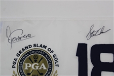 Cabrera, Cink, Glover & Yang Signed PGA Grand Slam of Golf at Bermuda Flag JSA ALOA
