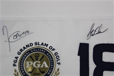 Cabrera, Cink, Glover & Yang Signed PGA Grand Slam of Golf at Bermuda Flag JSA ALOA