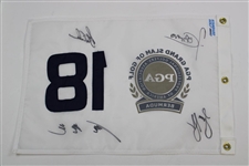 Cabrera, Cink, Glover & Yang Signed PGA Grand Slam of Golf at Bermuda Flag JSA ALOA