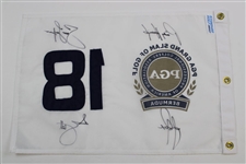 Rose, Harrington, Dufner & Scott Signed PGA Grand Slam of Golf at Bermuda Flag JSA ALOA