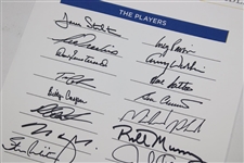 Phelps, Timberlake, Murray & others Signed 2012 Ryder Cup Captains & Celebrity Scramble Sheet JSA ALOA