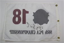 Champion Vijay Singh Signed 2004 PGA Championship at Whistling Straits Flag JSA ALOA