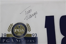 Champion Tom Wargo Signed 1993 Oldsmobile Seniors' PGA Championship Flag JSA ALOA