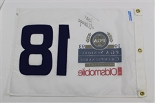 Champion Tom Wargo Signed 1993 Oldsmobile Seniors' PGA Championship Flag JSA ALOA