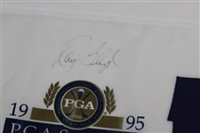 Champion Ray Floyd Signed 1995 Oldsmobile Seniors' PGA Championship Flag JSA ALOA