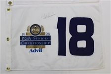Champion Hale Irwin Signed 1996 & 1997 Oldsmobile Seniors' PGA Championship Flags JSA ALOA