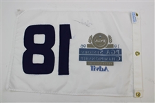 Champion Hale Irwin Signed 1996 & 1997 Oldsmobile Seniors' PGA Championship Flags JSA ALOA