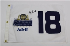 Champion Doug Tewell Signed 2000 Oldsmobile Seniors' PGA Championship Flag & Hat JSA ALOA