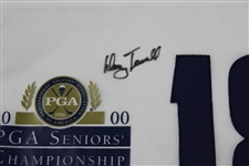 Champion Doug Tewell Signed 2000 Oldsmobile Seniors' PGA Championship Flag & Hat JSA ALOA