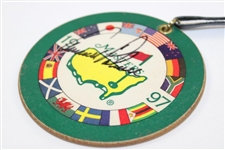Arnold Palmer Signed 1997 Masters Tournament Bag Tag JSA ALOA