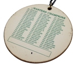 Arnold Palmer Signed 1997 Masters Tournament Bag Tag JSA ALOA