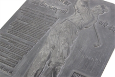 Bobby Jones Printing Plate 
