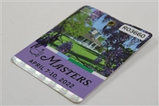 Scottie Scheffler Signed 2022 Masters SERIES Badge #R03660 JSA ALOA