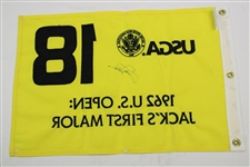 Jack Nicklaus Signed USGA '1962 US Open: Jack's First Major' Flag JSA ALOA