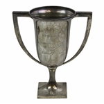 1915 Central Golf Assoc. Indianapolis Championship Sterling Silver RU Trophy Won by Edgar Zimmer