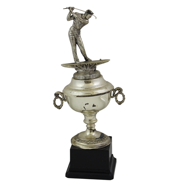 Silver Plated Three-dimensional Golf Trophy by Weidlich Silversmith Handcrafted by Sculptor A. J. Flauder