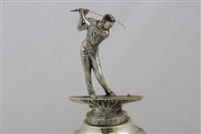 Silver Plated Three-dimensional Golf Trophy by Weidlich Silversmith Handcrafted by Sculptor A. J. Flauder