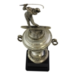 Silver Plated Three-dimensional Golf Trophy by Weidlich Silversmith Handcrafted by Sculptor A. J. Flauder