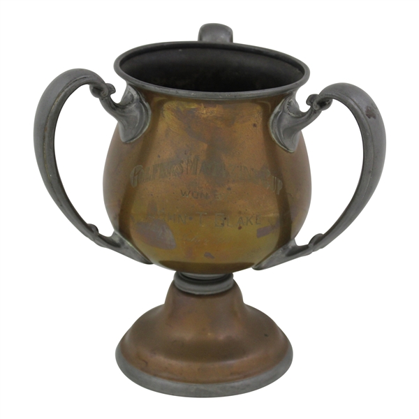 1908 Golfer’s Magazine Cup Three-Handle Trophy Won by John T. Blake - July 4th