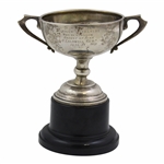 1936-37 S.I.R. Glasgow V. Ayrshire Sterling Silver Trophy Won by Glasgow - Highest Up Rink