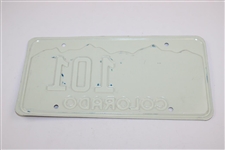 Nicklaus Palmer Player Trevino Signed 1993 US Senior Open Colorado License Plate JSA ALOA