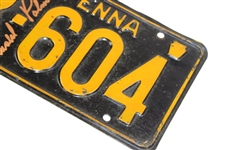 Arnold Palmer Signed 1929 Pennsylvania License Plate With 'Sept 10 1929 ' Birth Inscription JSA ALOA
