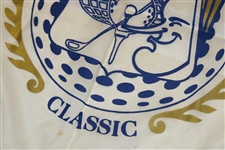 Arnold Palmer & Bob Hope Signed Bob Hope Chrysler Classic Tournament Used Banner JSA ALOA