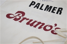 Arnold Palmer Twice Signed Brunos Memorial Classic Senior Pga Tour Caddy Bib JSA ALOA